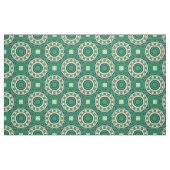 Luxuriöses stilvolles Design mit grüner Geometrie Stoff (Fat Quarter (45,7 x 55,9 cm))