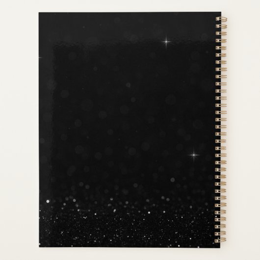 Luxuriöses Studio | Glitzer Design Planer (Rückseite)