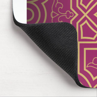 Luxuriöses Symmetrisches Design mit floralen Motiv Mousepad