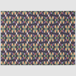 Luxuriöses traditionelles Songket-Pixel-Stickereim Seidenpapier