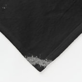 Luxuriöses trendy Silver Black Marmor Fleecedecke (Ecke)