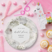 Luxuriöses tropisches Foliage-Brautparty Pappteller (Party)