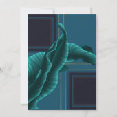 Luxuriöses tropisches Party 30. Geburtstag Einladung (Rückseite)