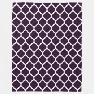 Luxuriöses und reiches violettes marokkanisches Vi Fleecedecke