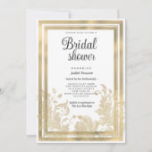 Luxuriöses Vintages Brautparty aus weißem Gold Einladung (Vorderseite)