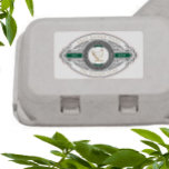 luxuriöses Vintages goldenes Ei-Etikett<br><div class="desc">Rüsten Sie Ihre Hausfrau oder Familienfarm mit diesem schönen Vintagen Eierkarton-Aufkleber,  dass Kaffee Flecken Kreis mit Hühnerbild. Passen Sie Ihren eigenen Familiennamen an und stellen Sie sicher,  dass Sie unseren Shop für weitere Artikel aus dieser Kollektion Karo und wählen Sie zwischen verschiedenen Farben,  die Ihre Bedürfnisse Anzug.</div>