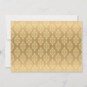 Luxuriöses Vintages Muster 2 Save The Date (Rückseite)