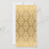 Luxuriöses Vintages Muster 2 Save The Date (Rückseite)