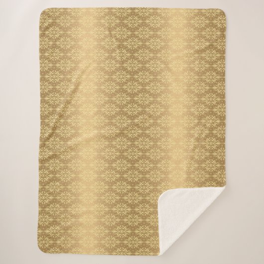 Luxuriöses Vintages Muster 2 Sherpadecke (Vorderseite)