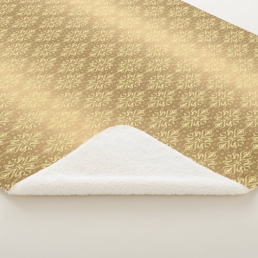 Luxuriöses Vintages Muster 2 Sherpadecke (3/4)