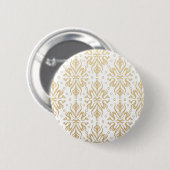 Luxuriöses Vintages Muster Button (Vorne & Hinten)