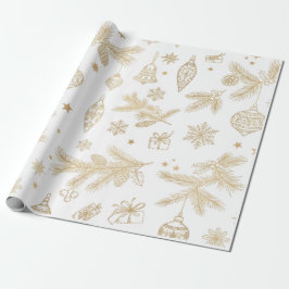 Luxuriöses Weihnachtspapier – Elegantes Fest Geschenkpapier