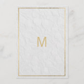 Luxuriöses weißes Gold, französische Blumenspitze Begleitkarte (Rückseite)