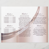 Luxuriöses weißes Rosengold mit Logo und QR-Code Flyer (Hinten)