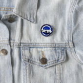 Luxuriöses White Sports Car Emblem Button (Beispiel)