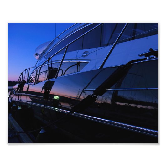 Luxuriöses Yacht-Foto Fotodruck (Vorne)