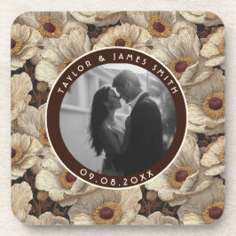 Luxurious Anemones Petal Vineyard Wedding Getränkeuntersetzer