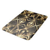 Luxurious Art Deco Geometric Gold and Black Badematte (Schrägansicht)