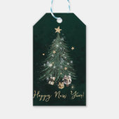 Luxurious, artistic design with a festive tree geschenkanhänger (Vorderseite)