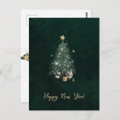 Luxurious, artistic design with a festive tree postkarte (Vorne/Hinten)