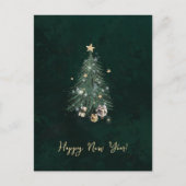 Luxurious, artistic design with a festive tree postkarte (Vorderseite)