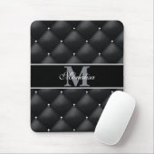 luxurious black design monogramed personalized   mousepad (Mit Mouse)