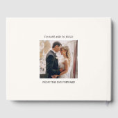 Luxurious Boho Wedding with Subtle Floral Accents Gästebuch (Rückseite)