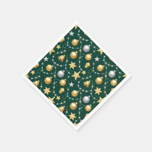 Luxurious Christmas Ornaments Serviette (Ecke)