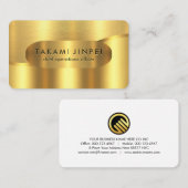 Luxurious Gold Wave Layers CEO Visitenkarte (Vorne/Hinten)