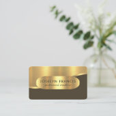 Luxurious Gold Wave Layers Chauffeur Visitenkarte (Stehend Vorderseite)