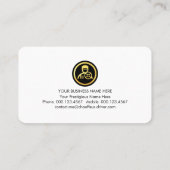 Luxurious Gold Wave Layers Chauffeur Visitenkarte (Rückseite)