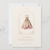 Luxurious JR Bridesmaid Pink Dress Ornamental Dome (Vorderseite)