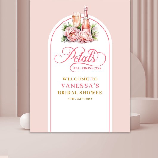 Luxurious petals and prosecco party photo backdrop wandteppich