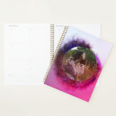 Luxurious Purple and Pink Ombre Circle Frame Photo Planer (Anzeige)