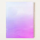 Luxurious Purple and Pink Ombre Circle Frame Photo Planer (Rückseite)