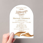 Luxurious Retirement Party Acryleinladungen (Insitu (Handheld))