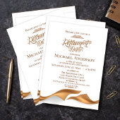 Luxurious Retirement Party Einladung