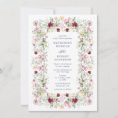Luxurious Spring Garden Wedding Invitation Einladung (Vorderseite)