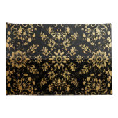 Luxurious style Pillow case black yellow pattern Kissenbezug (Rückseite-Rechts)
