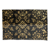 Luxurious style Pillow case black yellow pattern Kissenbezug (Vorderseite-Links)