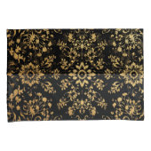 Luxurious style Pillow case black yellow pattern Kissenbezug (Vorderseite-Rechts)