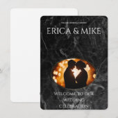 luxurious wedding invitation einladung (Vorne/Hinten)