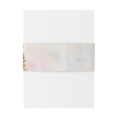 Luxurious White Burgundy Gold Wedding Einladungsbanderole (Rückseitenbeispiel)