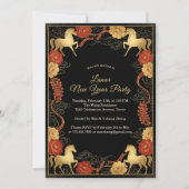 Luxurious Year of the Horse 2026 Lunar New Year Einladung (Vorderseite)