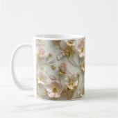 Luxury 3D Embossed Floral Gold Foil Elegant  Kaffeetasse (Links)