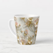 Luxury 3D Embossed Floral Gold Foil Elegant Milchtasse (Linke Ecke)