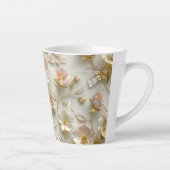 Luxury 3D Embossed Floral Gold Foil Elegant Milchtasse (Rechts)