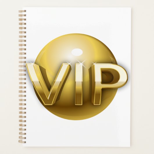 Luxury 3D Gold VIP Emblem Planer (Vorderseite)