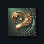 Luxury 3D Golden Swirl Wall Art - Elegant Metallic Leinwanddruck<br><div class="desc">A sophisticated abstract masterpiece featuring a dynamic, 3D golden swirl that flows gracefully across a deep emerald green background. The contrast between the shimmering metallic gold ribbon and the soft, velvet-like drapes in the corner creates a high-end, luxurious aesthetic. This piece is designed to bring a royal touch and a...</div>