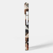 Luxury 3D Marble Geometric Phone Case - Elegant  (Rückseite / Links)